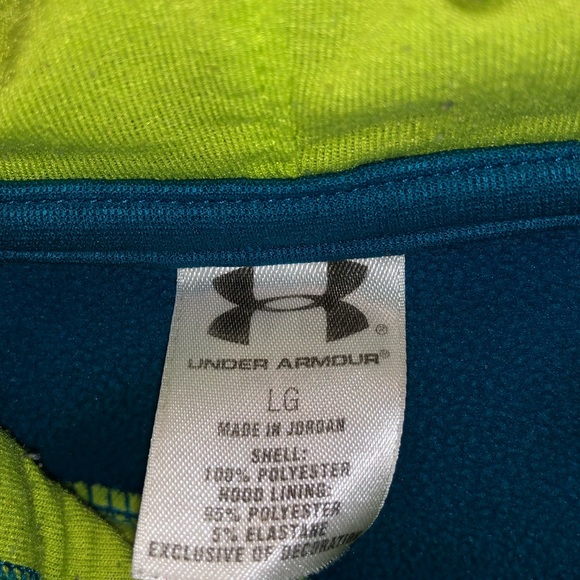 Blue and Green Under Armour Sweatshirt - Picture 3 of 3